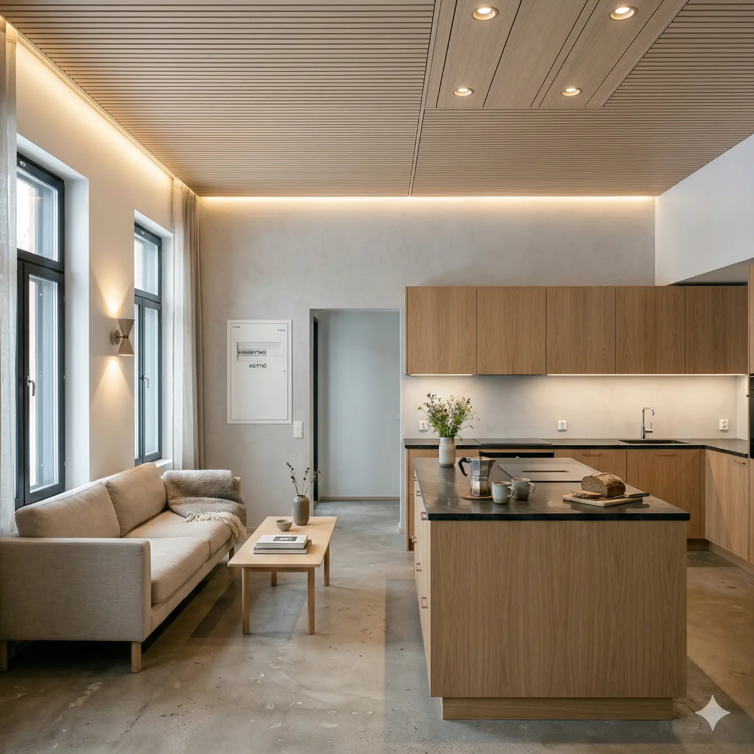 valaistuksen sähköasennus Hämeenlinna moderni sisätila